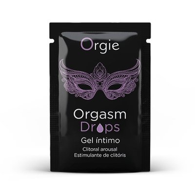 Пробник, збуджуючі краплі для клітора Orgie Orgasm Drops Gel Intimo, 2мл S00321357 фото