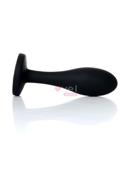 Анальна пробка - Jewellery Silicone Black Plug S Clear 62530064-00152 фото