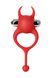 Ерекційне кільце з вібацією та хвостиком JOS Nick, силікон, червоне (діаметр 3,6cm) 661100782021 фото 3