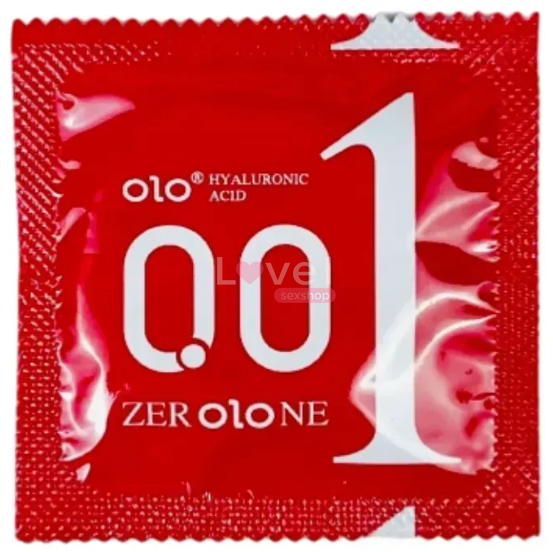 Ультратонкие презервативы с рельефной поверхностью OLO Red Bare, 10 шт OLO1211 фото