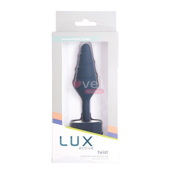 Анальная пробка Lux Active Twist Plug Small Blue (мятая упаковка!!!) SX3926-R фото