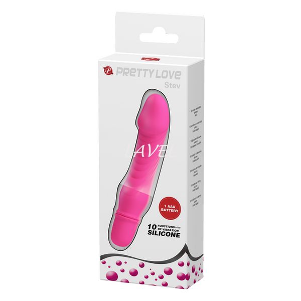 Класичний вібратор - Pretty Love Stev Vibrator Pink 6603BI0578 фото