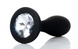 Анальна пробка - Jewellery Silicone Black Plug S Clear 62530064-00152 фото 1