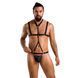 Комплект чоловічої білизни зі стреп Passion 039 SET ANDREW S/M Black, стринги, шлейки SO7589 фото 3