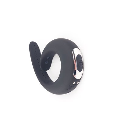 Эрекционное кольцо с вибрацией на пенис Lavel, черное, магнитная зарядка LAV2000013 фото