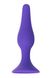 Анальная силиконовая пробка Toyfa A-Toys, фиолетовый, 11,5 см. 661100761302 фото 6