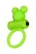 Эрекционное кольцо с вибрацией на пенис A-Toys By Toyfa, силикон мишка, зеленое, ø 3,1 см. 661100768018 фото 4