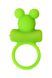 Эрекционное кольцо с вибрацией на пенис A-Toys By Toyfa, силикон мишка, зеленое, ø 3,1 см. 661100768018 фото 3