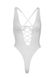 Кружевное боди Leg Avenue Floral lace thong teddy White, шнуровка на груди, one size SO7963 фото 8