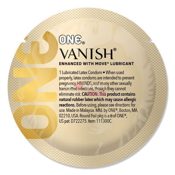 Набір презервативів ONE Vanish Hyperthin, 100 шт, ультратонкі, зі змазкою, паковання-тубус SX0735 фото