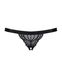 Кружевные танга с доступом Obsessive 828-THC-1 crotchless thong L/XL, черные SO7174 фото 5