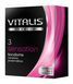 Стимулюючі презервативи з точками та реберцями Vitalis premium Sensation, 3 шт