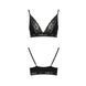 Эластичный топ с кружевом Passion PS001 TOP M, black SO4176 фото 5