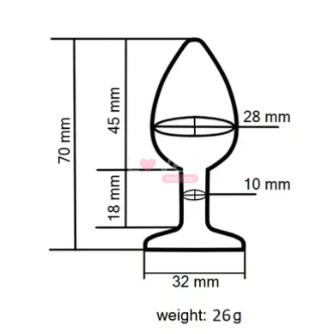 Силиконовая анальная пробка EGZO Silicone Red Round Plug Red, size S SRR-03S фото