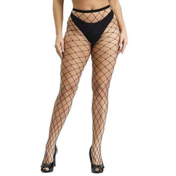 Сексуальные колготки в очень крупную сетку, Black SO5003 фото