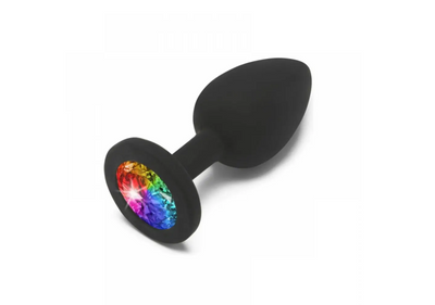 Анальная пробка силиконовая Toy Joy Rainbow Booty Jewel Small, S (длина 7см, диаметр 2,5см) TJ10296 фото