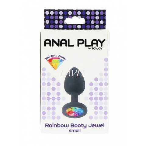 Анальна пробка силіконова Toy Joy Rainbow Booty Jewel Small, S (довжина 7см, діаметр 2,5см) TJ10296 фото