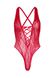 Кружевное боди Leg Avenue Floral lace thong teddy Red, шнуровка на груди, one size SO7964 фото 4