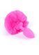 Анальна пробка з хвостиком Jewellery Silicon Plug Bunny Tail Pink, рожева 62530064-00099 фото 3