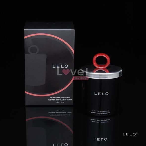 Масажна свічка LELO Massage Candle Black Pepper & Pomegranate, соєвий віск, 36 годин горіння SO8127 фото
