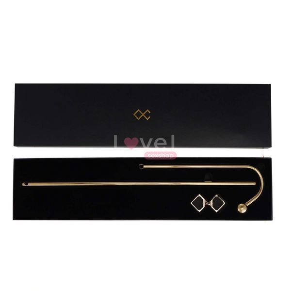 Анальный крюк LOCKINK Golden Adjustable Anal Hook Set SX0858 фото