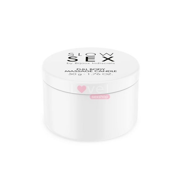 Масажна свічка Bijoux Indiscrets SLOW SEX Massage Candle (50 г) SO9341 фото