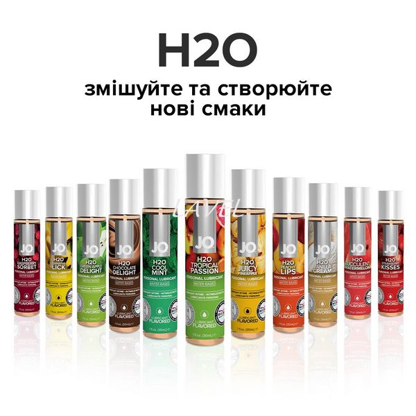 Смазка на водной основе System JO H2O — Tropical Passion (30 мл) без сахара, растительный глицерин SO1472 фото