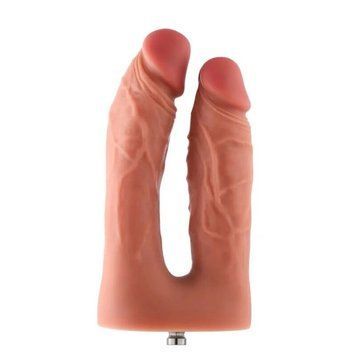 Подвійний фалоімітатор для секс-машин Hismith Silicone Double Penetrator Dildo, система KlicLok SX4008 фото