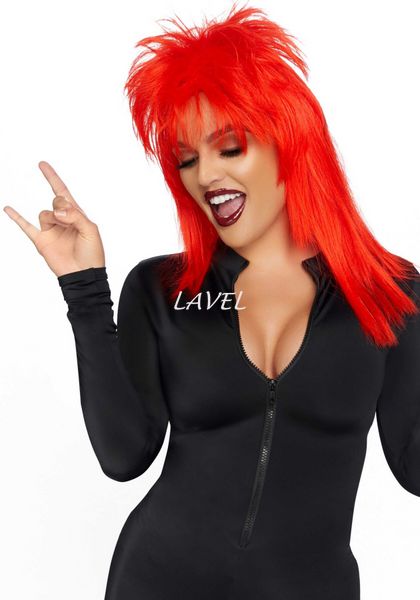 Парик рок-звезды Leg Avenue Unisex rockstar wig Red, унисекс, 53 см SO7939 фото