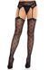 Колготки-панчохи Leg Avenue Heart Garterbelt Stockings One Size Black SX2759 фото 1