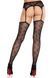 Колготки-панчохи Leg Avenue Heart Garterbelt Stockings One Size Black SX2759 фото 3