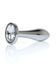 Анальна пробка - Jewellery Silver Plug Clear S 62530064-00146 фото 3