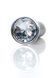 Анальна пробка - Jewellery Silver Plug Clear S 62530064-00146 фото 4