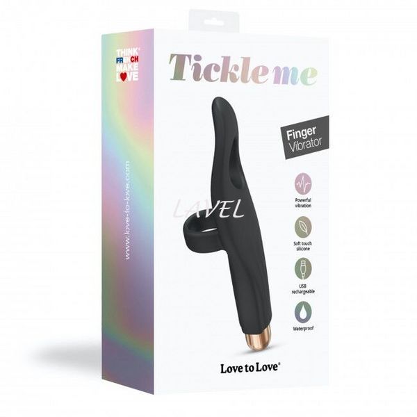 Вібратор на палець Love To Love Tickle me - BLACK ONYX перезаряджається, 3 варіанти використання SO5093 фото