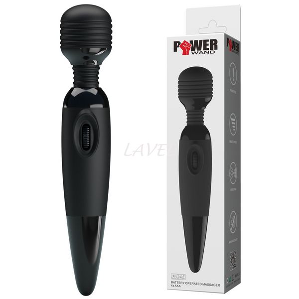 Hi-tech вібратор - Power Wand Massager Black Vibro 6603BW0340 фото