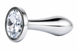 Анальна пробка - Jewellery Silver Plug Clear S 62530064-00146 фото 1
