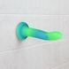 Фалоімітатор, що світиться в темряві, ADDICTION Rave 8&Prime;, Glow in the Dark Dildo Blue Green, 20,3 см SO6849 фото 6
