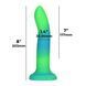 Фалоімітатор, що світиться в темряві, ADDICTION Rave 8&Prime;, Glow in the Dark Dildo Blue Green, 20,3 см SO6849 фото 4