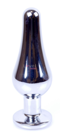 Анальная пробка &ndash; Jewellery Silver Long Plug Light Blue 62530064-00076 фото