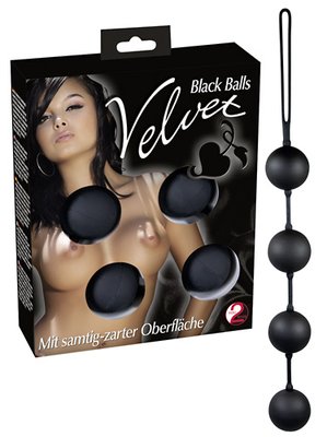 Вагинальные шарики - Velvet Black Balls 61325060100000 фото