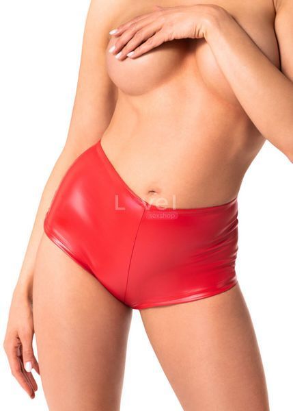 Шорти Noir Handmade F356 Red powerwetlook shorts - XXL SX2126 фото