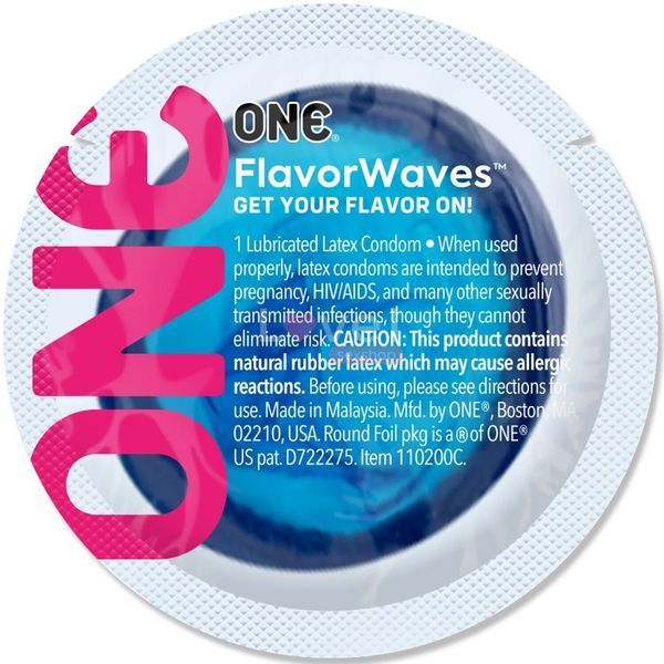 Презерватив ONE FlavorWaves Bubblegum зі смаком жуйки, 1 шт SX0751 фото