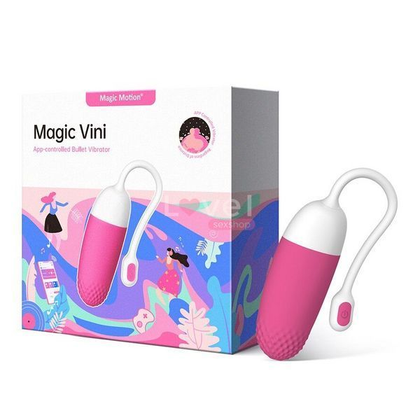 Смарт-віброяйце Magic Motion Vini Pink, керування зі смартфона SO2693 фото