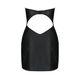 Мини-платье из экокожи Passion Celine Chemise 4XL/5XL black, шнуровка, трусики в комплекте SO7061 фото 4