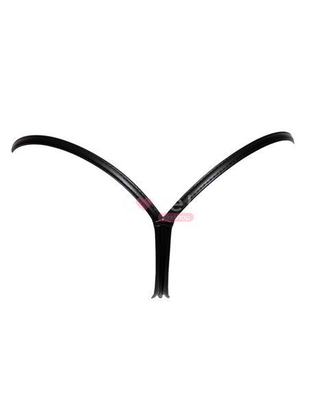 Трусики Noir Handmade P008 Powerwetlook panty with gold clasp - 3XL SX0176 фото