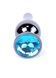 Анальна пробка - Jewellery Dark Silver Butt Plug Light Blue 62530064-00058 фото 2