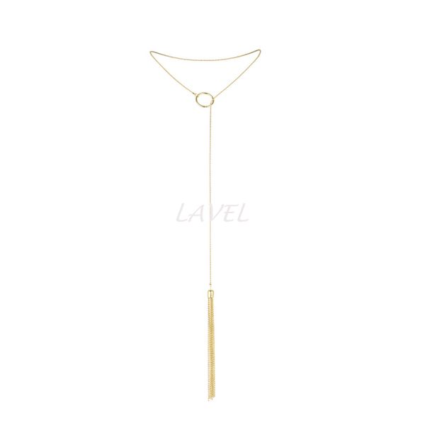 Цепочка для тела Bijoux Indiscrets Magnifique Tickler Pendant Chain — Gold SO5921 фото
