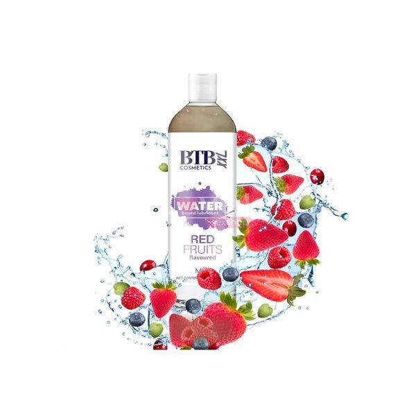 Смазка на водной основе BTB FLAVORED RED FRUITS с ароматом красных фруктов (250 мл) SO6568 фото
