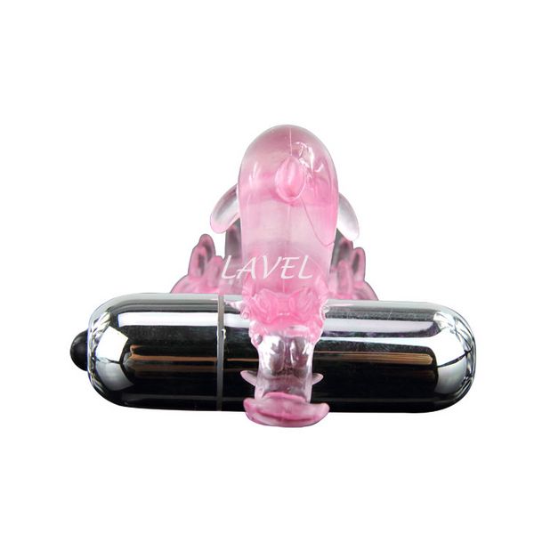 Эрекционное кольцо с вибрацией на пенис Cock Vibro Ring With Bullet Pink 6603BI0132 фото