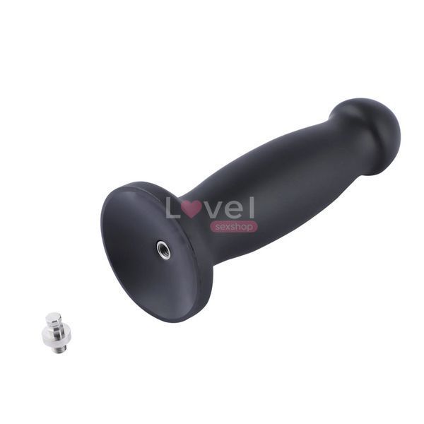 Силіконовий фалоімітатор для секс-машин Hismith 7.2" Black Silicone Anal Dildo, система KlicLok SX4007 фото